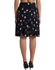 Dolce & Gabbana Elegant Floral A-Line Knee-Length Skirt