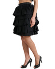 Dolce & Gabbana Elegant Tiered A-Line Mini Skirt