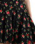 Dolce & Gabbana Floral A-Line Mini Skirt with High Waist