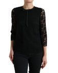 Dolce & Gabbana Elegant Floral Lace Long Sleeve Top