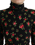 Dolce & Gabbana Elegant Floral Silk Blend Top