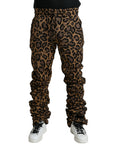 Dolce & Gabbana Chic Leopard Print Jogger Pants