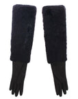 Dolce & Gabbana Elegant Elbow Length Leather Gloves