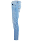 Yes Zee Sleek Comfort Denim Five-Pocket Light Wash Jeans