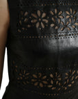 Valentino Elegant Black A-Line Mini Dress
