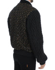 Dolce & Gabbana Elegant Black Sequined Designer Jacket