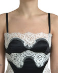 Dolce & Gabbana Elegant Silk Blend A-Line Lace Dress