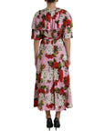 Dolce & Gabbana Elegant Crystal-Embellished Silk Dress