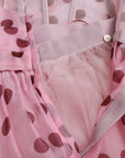 Dolce & Gabbana Chic A-Line Strapless Silk Dress in Pink