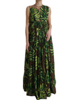 Dolce & Gabbana Elegant A-Line Sleeveless Silk Blend Dress