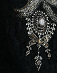 Dolce & Gabbana Elegant Crystal-Embellished Sheath Dress