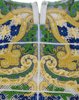 Dolce & Gabbana Majolica Embroidered Sleeveless Elegance