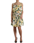 Dolce & Gabbana Chic Cold-Shoulder Floral Mini Dress