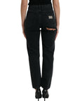 Dolce & Gabbana Elegant High-Waist Black Stretch Jeans
