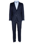 Made in Italy Blue Wool Men Suit