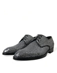 Dolce & Gabbana Exquisite Sequined Derby Dress Shoes