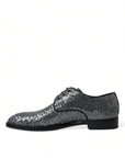 Dolce & Gabbana Exquisite Sequined Derby Dress Shoes