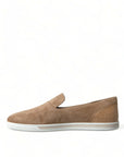 Dolce & Gabbana Elegant Beige Leather Loafers