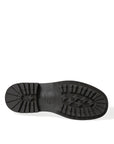 Dolce & Gabbana Elegant Mens Leather Derby Dress Shoes