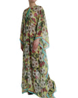 Dolce & Gabbana Elegant Floral Silk Maxi Dress