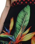 Dolce & Gabbana Floral High Waist Silk Midi Skirt