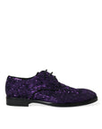 Dolce & Gabbana Elegant Sequined Oxford Dress Shoes