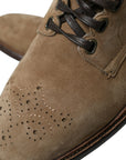 Dolce & Gabbana Elegant Leather Ankle Lace-Up Boots