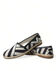 Dolce & Gabbana Chic Striped Canvas Espadrilles