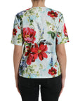 Dolce & Gabbana Chic Floral Round Neck Cotton Top