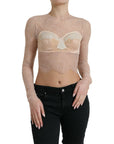 Dolce & Gabbana Elegant Lace Bustier Cropped Top