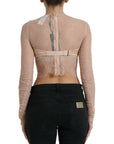 Dolce & Gabbana Elegant Lace Bustier Cropped Top