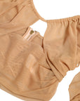 Dolce & Gabbana Elegant Brown Cropped Long Sleeve Top