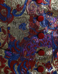 Dolce & Gabbana Multicolor Floral Print Jacquard Waistcoat Vest