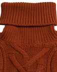 Dolce & Gabbana Elegant Brown Turtleneck Wool Sweater