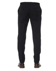 Trussardi Black Virgin Wool Men Trouser