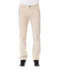 Trussardi Beige Cotton Men Trouser