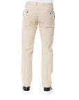 Trussardi Beige Cotton Men Trouser