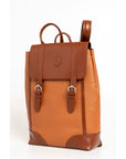 Trussardi Brown Leather Men Backpack