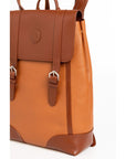 Trussardi Brown Leather Men Backpack