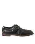 Dolce & Gabbana Elegant Calfskin Leather Monk Straps