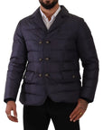 Dolce & Gabbana Elegant Dark Blue Silk Blend Jacket