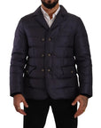 Dolce & Gabbana Elegant Dark Blue Silk Blend Jacket