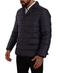 Dolce & Gabbana Elegant Dark Blue Silk Blend Jacket