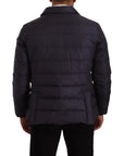 Dolce & Gabbana Elegant Dark Blue Silk Blend Jacket