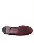Dolce & Gabbana Elegant Velvet Black Loafers for Men