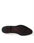 Dolce & Gabbana Elegant Black Leather Derby Dress Shoes