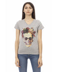 Trussardi Action Gray Cotton Women T-Shirt