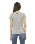 Trussardi Action Gray Cotton Women T-Shirt