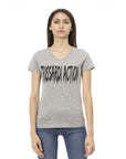 Trussardi Action Gray Cotton Women T-Shirt