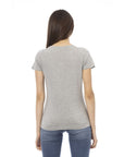 Trussardi Action Gray Cotton Women T-Shirt